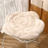 Qfdian  Office Sedentary Artifact Chair Cushion Petals and Flower Are Soft and Cushioned Romantic Rose Shaped Plush Seat Cushion Mat