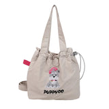 Qfdian  Casual All Match Ins Shoulder Handbags Kawaii Cute Cartoon Flocking Dots Top-Handle Bags Women Sweet Y2k Aesthetic Mini Clutches