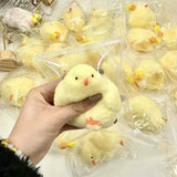 Qfdian  1pc Chick Squeeze Toy Slow Rebound Texture Toy  Holiday and Birthday Party Gift