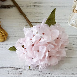 Qfdian  1 Bundle Silk Hydrangea Autumn Vase for Home Decor Valentine's Day Wedding Bridal Bouquet Wall Setting Artificial Flowers Cheap