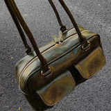 Qfdian Streetwear Fashion Women Purses and Handbags Office Lady Vintage All Match Shoulder Bags 2025 Casual Y2k Aesthetic Underarm Bag