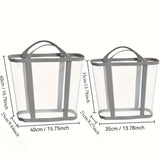 Qfdian  Foldable Mesh Laundry Basket Portable Storage Bag Space Saving Organizer for Clothes Home Travel Laundry Room Large Capacity