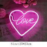 Qfdian  Led Neon Sign Crown Decorations Holiday Party Wedding Decoration Room Night Light Home Wall Bar Baby Girls Friends Birthday Gift