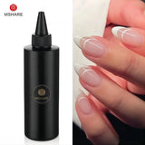 MSHARE 250ml Milk White Builder Nail Extension Gel For Nail Extension UV Nails Running Liquid Fingers Building