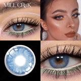 Qfdian Contact Lenses Dioptric Beautiful Pupil Cosmetic lens for Eyes Myopia Degree Green Brown Blue Colored lenses with Prescription