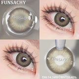 Qfdian  New Colorful Contact Lenses for Eyes 1 Pair Natural Fashion Contact Lenses Blue Gray Eyes Lens Yearly Cosmetics Pupils