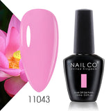 Qfdian  15ml 334 Blue Pink Colors Nail Gel Polish Soak Off UV LED Nail Lacquer Varnish Semi Permanent Nail Art Gel For Nail Art