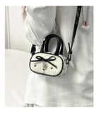 Qfdian Women Mini Cellphone Bags Fashion Sweet Fairy Bow Top-Handle Bag Y2k Aesthetic Ins Clutches Casual Elegant Purses and Handbags