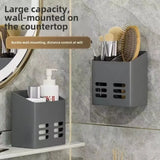 Qfdian Bathroom Cosmetics Shelf Wall Hanging Toilet Toothpaste Shelf Toothbrush Comb Storage Razor accessori doccia bathroom shelf