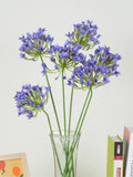 Qfdian  Luxury African agapanthus branch home table decoration silk artificial flowers Photo props hotel decor flores artificiales