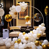 Qfdian  Metal Balloon Arch Support Kit Outdoor Wedding Arch Circle Backdrop Decoration Birthday Party DIY Decor Stand Flower Decoration