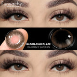 Qfdian  1 pair Colored Lens Natural Korean Contact Lenses Grey Eyes Pupils Cosmetics Fashion Soft Contacts Lens Makeup Lenses