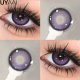 Qfdian  Contact lenses Makeup Color Contacts Lens Colorcon Water Light Cosmetics Blue Eyes Lens Beauty Green Pupils Fashion Eyes
