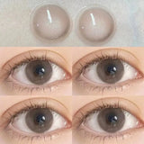 Qfdian Colored Contact Lenses Myopia Lenses with Diopters Cosmetic Contact Lens Wholesale 100 pcs Yearly Eye Beautiful Pupil Makeup