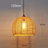 Qfdian  Spain Sisal Hemp Rope Pendant Light Ceiling Lamp Lustre Hanging Chandelier Iron Hand Braiding Rustic Retro for Dining Room Decor