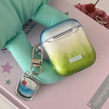 Qfdian Simple Transparent Gradient Smudging TPU Case For Apple Airpods 2 3 Earphone Coque Soft Silicone Funda For Airpods Pro 2nd Cover