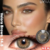 Qfdian  1Pair NEW Color Contact Lenses For Eyes Beauty Pupils Natural Pupils Brown Contact Lenses Soft Colorful Cosmetics Gray Len