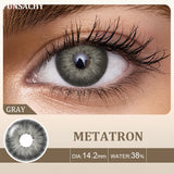 Qfdian  2pcs Colored Contact Lenses for Eyes Natural Brown Lens Gray Lens Eye Contacts Cosmetic Beauty Pupil High Quality Lens