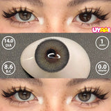 Qfdian  Color Contact Lens Black Lenses Natual look Brown Beauty Pupils Makeup Blue Contact Gray Eyes Women Cosmetic Fashion Lens