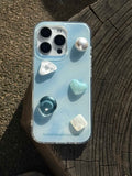 Qfdian 3D Diamand Pearl Phone Case For Iphone 16Pro 15ProMax 13 14 15 16 Pro Max 16ProMax 13ProMax Cover Fundas