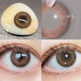 Qfdian 2Pieces Color Contact Lenses Bling Pupil Beauty Cosplay Color Circle Lens Yearly Galaxy Colour Contacts with Box