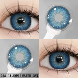 Qfdian Colorful Contact Lenses for Eyes 1pair Fashion Blue Eye Contacts Brown Lenses Gray Pupils Yearly Cosmetic Green Lenses