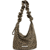 Qfdian Grunge Harajuku Leopard Shoulder Bags Luxury Design All Match Crossbody Bag Trend Casual Vintage Ins Women's Handbags Streetwear