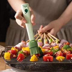 Qfdian Silicone BBQ Oil Brush Basting Brush DIY Cake Bread Butter Baking Brushes Kitchen Cooking Barbecue Accessories BBQ Tools