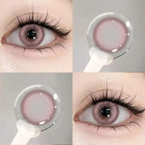 Qfdian Colored Beautiful Pupil Contact Lenses Myopia Cosmetic for Eyes Artificial pupil Degree Contact  lens Prescription