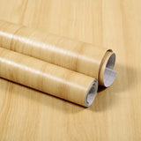 Qfdian 40CM X 1M Thickened Anti Fouling Waterproof Wood Grain Self-adhesive PVC Modern Furniture Decorative Wallpaper