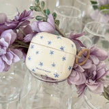 Qfdian Spring Fresh Blue Flower INS Soft Case for Apple AirPods 4 Protection Cover for AirPods Pro 2 3nd Generation Earphone Cases