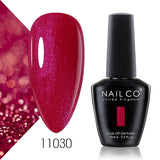 Qfdian  15ml 334 Blue Pink Colors Nail Gel Polish Soak Off UV LED Nail Lacquer Varnish Semi Permanent Nail Art Gel For Nail Art