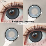 Qfdian  Fashion1 Pair  Color Contact Lenses High Quality Lenses Blue Myopia Lenses Makeup Gradient Lenses