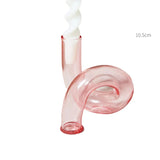 Qfdian Pink Wedding Table Centerpieces Candle Holder Wedding Decoration Flower Vase Home Decoration Accessories Vases Room Decor