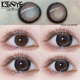 Qfdian 1 Pair Natural Colored Lenses for Eyes withchron baby Black Eyes Contacts Lens Beauty Pupil Yearly Use Fast Shipping