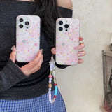 Qfdian Pink Star Pendant Phone Case For Iphone 15ProMax 16Pro 13 14 15 16 Pro Max 13ProMax 13Pro Cover Protect Fundas