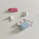 Qfdian  Contrast pink polka dots for AirPods 3 earphone cover 4th generation pendant pro second generation airpodspro2 protective