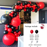 Qfdian  96Pcs Red White Balloon Arch Garland Kit Red Confetti Ballon Set Birthday Party Decoration Wedding Graduation Baby Shower Globos