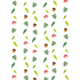 Qfdian  Forest Animal Birthday Party Decorations Green Palm Leaves Mushroom Garlands Banner Wild One Birthday Jungle Leaf Party Supplies