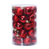 Qfdian  34pcs Christmas Balls Ornaments Xmas Tree Decorations Royal Blue Retro Orange Gold Hanging Ball Christmas Party Decor Birthday