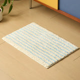 Qfdian  Soft Stripe Geometric Mats household Bathroom Rug Carpet Entrance Floor Anti Slip Pad Aesthetic Plush floor mats Home Room decor