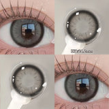 Qfdian  2PCS Halloween Myopia Contact Lenses Cosplay Colored Contact Lenses Prescription Lens Natural Pupils Eye Color Lenses