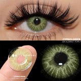 Qfdian 1 Pair New Colored Contact Lenses Fashion Green Eyes Lenses Natural Blue Lenses Gray Contacts Fast Delivery Yearly Lens