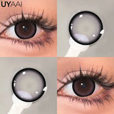 Qfdian  Color Contact Lenses Black Lens For Eye Cosmetic Woman accesories Blue Eyes Contact Makeup Beauty Colorcon Water Light