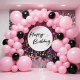 Qfdian  120pcs 5inch Pink Balloons, Small Latex Balloons for Baby Bridal Shower Gender Reveal Birthday Party Decorations