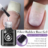 Qfdian 7ml Crystal Jelly Nude Rubber Base Gel Transparent Semi-permanent Varnish UV LED Construction Gel Nail Art Manicure