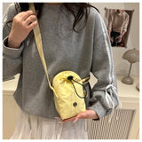 Qfdian  Streetwear Casual Simple Mini Cellphone Bags Y2k Aesthetic Fashion Trendy Shoulder Bag Women Vintage Pleated Handbags Crossbody