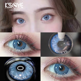 Qfdian 2Pcs New Contact Lenses for Eyes with Diopter Diameter 14.0mm Myopia Eyes Colored Lenses Makeup Yearly Use Fast Shipping