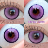 Qfdian  2pcs/pair Beauty Purple Contact Lens for Eyes Blue Pupil Cosplay Makeup Lens  Anime Red Eye Lens Halloween Green Contact