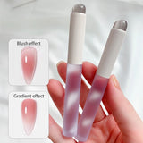 Qfdian Nail Art Silicone Applicator Sticks Chrome Pigment Dust Applying Manicure Tool Easy-Daub Pigment Silicone Nail Brushes